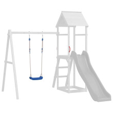 Berkfield Swing Seats with Ropes 2 pcs Blue 37x15 cm Polyethene
