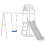Berkfield Swing Seats with Ropes 2 pcs Blue 37x15 cm Polyethene 1