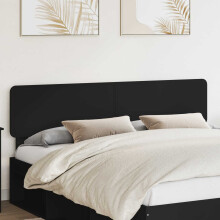 Berkfield Headboard Black Oak Engineered wood