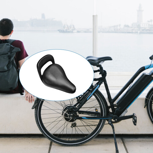 Kids Bike Saddle PU Soft Comfortable Seat Black 2