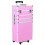 Berkfield Make-up Trolley Aluminium Pink 1