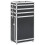 Berkfield Make-up Trolley Aluminium Black 1