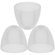 3pcs Clear Plastic Baby Bottle Caps and Lids, Dustproof Protection, Universal Replacement for Travel and Feeding Bottles