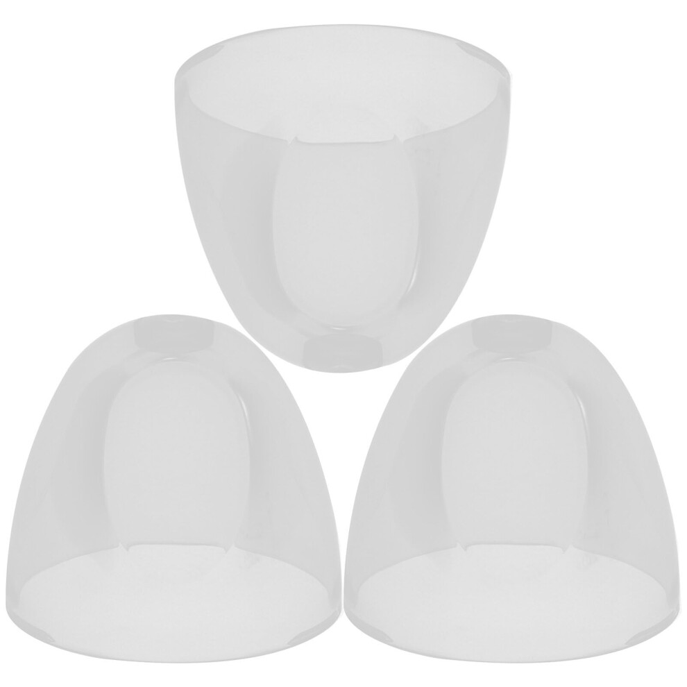 3pcs Clear Plastic Baby Bottle Caps and Lids, Dustproof Protection, Universal Replacement for Travel and Feeding Bottles
