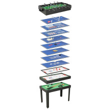 Berkfield 15-in-1 Multi Game Table 121x61x82 cm Black