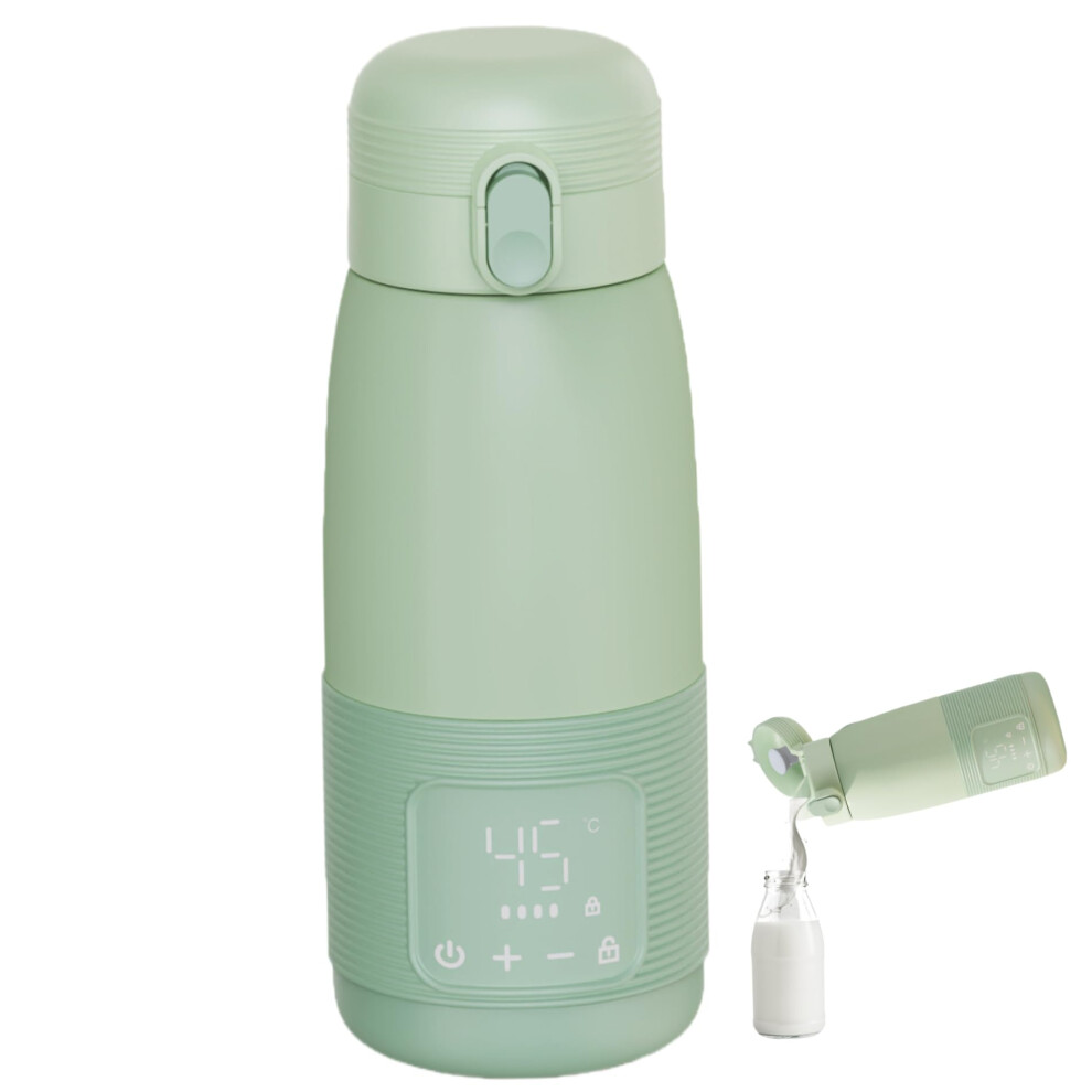 Portable Bottle Warmer for Travel 500ml, Fast Milk Heating Compact Baby Formula Warmer