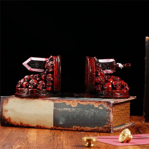 Furious Bookends Dragon Resin Home Bookshelf  Decorative Artwork Study Desktop Ornament 1