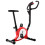 Berkfield Exercise Bike with Belt Resistance Red 1