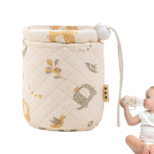 Baby Bottle Warmer Sleeve 150ml Travel Storage Container Non‑Slip Grip Refillable Design