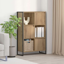 Berkfield Book Cabinet Artisian Oak 68 x 30 x 108.5 cm Engineered Wood