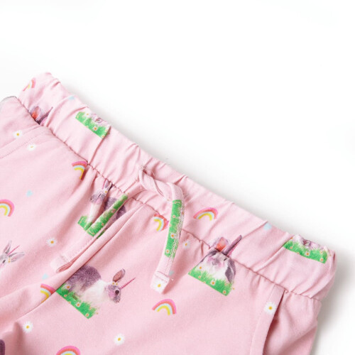 Kids' Shorts with Drawstring Light Pink 128 2