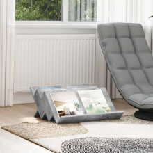 Berkfield Magazine Rack Concerte Grey 65 x 53 x 28.5 cm Engineered Wood