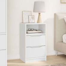 Berkfield Bedside Table White 40 x 30 x 467 cm Engineered Wood
