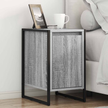 Berkfield Bedside Table 2 pcs Grey Sonoma 39.5 x 30 x 50 cm