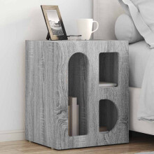 Berkfield Bedside Table 2 pcs Grey Sonoma 40 x 35 x 50 cm Engineered Wood