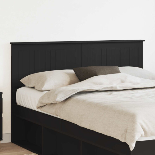 Berkfield Headboard Black Oak Engineered wood