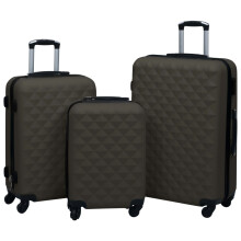 Berkfield Hardcase Trolley Set 3 pcs Anthracite ABS