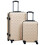 Berkfield Hardcase Trolley Set 2 pcs Gold ABS 1