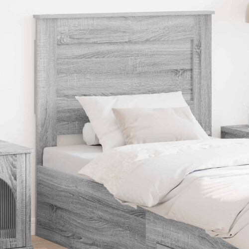 Berkfield Headboard with Headboard Grey Sonoma 100 cm Engineered Wood