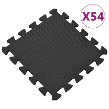 Berkfield Floor Mats 54 pcs 4.86„é EVA Foam Black