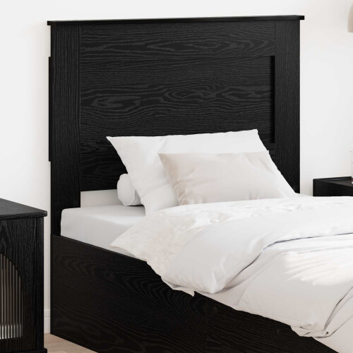 Berkfield Headboard with Headboard Black Oak 80 cm Engineered Wood