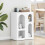 Berkfield Sideboard White 59 x 35 x 80.5 cm Engineered Wood 1