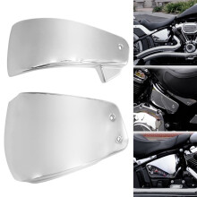 Side Battery Cover Side Cover Flat Battery Cover for Softail M8 Breakout Fat Boy FXDR Fat Street Bob 18-21,A