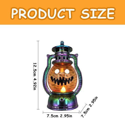 Halloween pumpkin lantern vintage-style electronic candle 2