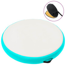 Berkfield Inflatable Gymnastic Mat with Pump 100x100x20 cm PVC Green