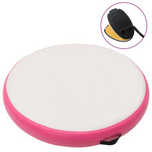 Berkfield Inflatable Gymnastic Mat with Pump 100x100x20 cm PVC Pink