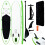 Berkfield Inflatable Stand Up Paddle Board Set Green and White 1