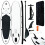 Berkfield Inflatable Stand Up Paddle Board Set Black and White 1