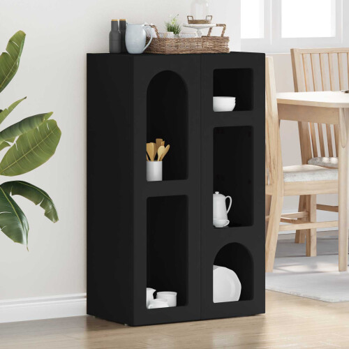Berkfield Sideboard Black 59 x 35 x 100.5 cm Engineered Wood