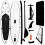Berkfield Inflatable Stand Up Paddleboard with Sail Set Black and White 1