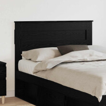 Berkfield Headboard Black Oak Engineered wood