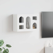 Berkfield Hanging Cabinet White 60 x 20 x 40 cm Engineered Wood