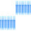 100Pcs Multi-Head Automatic Drip Irrigation Stake Blue for Garden Pots 3
