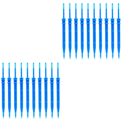 100Pcs Multi-Head Automatic Drip Irrigation Stake Blue for Garden Pots 2