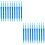 100Pcs Multi-Head Automatic Drip Irrigation Stake Blue for Garden Pots 6