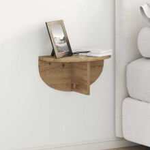 Berkfield Wall Shelf 2 pcs Artisan Oak 38 x 19 x 19 cm Engineered Wood