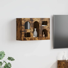 Berkfield Hanging Cabinet Smoked Oak 60 x 20 x 40 cm Engineered Wood