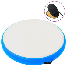 Berkfield Inflatable Gymnastic Mat with Pump 100x100x10 cm PVC Blue