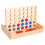 Berkfield 4 in a Row Game 24x15x4 cm Solid Wood 1