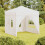 Berkfield Folding Party Tent with Sidewalls White 2x2 m 1