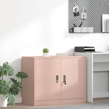 Berkfield Storage Cabinet Pink 90 x 40 x 70 cm Steel