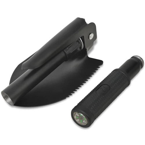 Berkfield Folding Shovel Carbon Steel Black 1