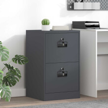 Berkfield File Cabinet Anthracite 45.5 x 42 x 74.5 cm Cold-Rolled Steel