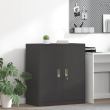 Berkfield Storage Cabinet Black 80 x 40 x 90 cm Steel