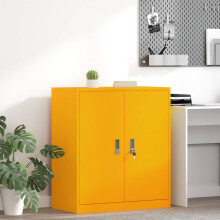 Berkfield Storage Cabinet Mustard Yellow 80 x 40 x 90 cm Steel