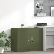 Berkfield Storage Cabinet Olive Green 90 x 40 x 70 cm Steel